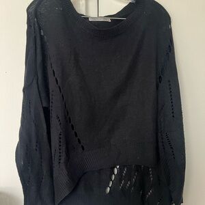 Black Knit Women's Sweater